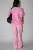 Sailboat Knit Sweater- French Pink