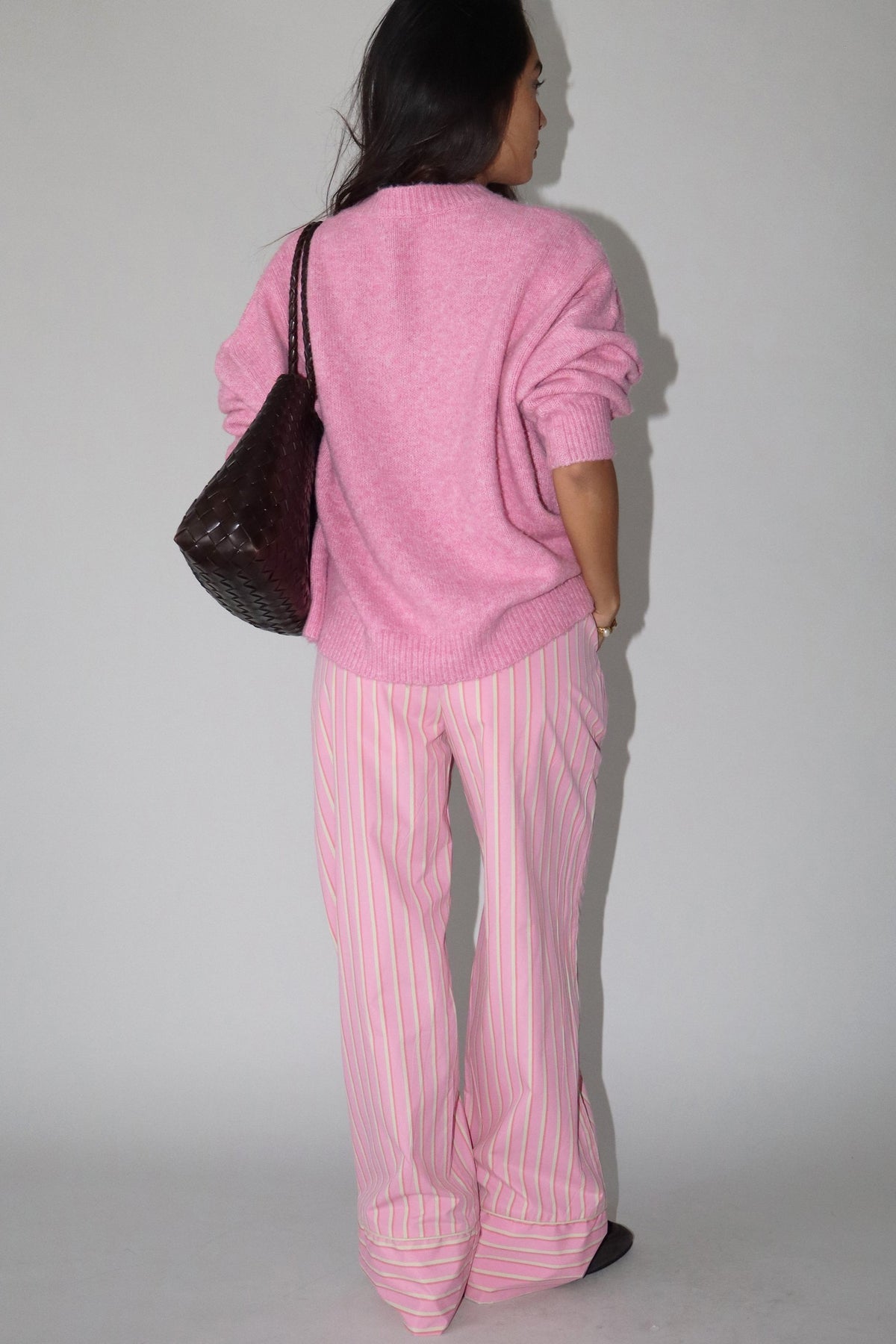 Sailboat Knit Sweater- French Pink