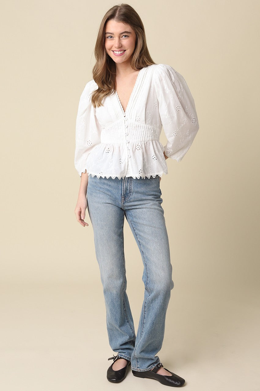 Maje Pintuck Peplum Blouse