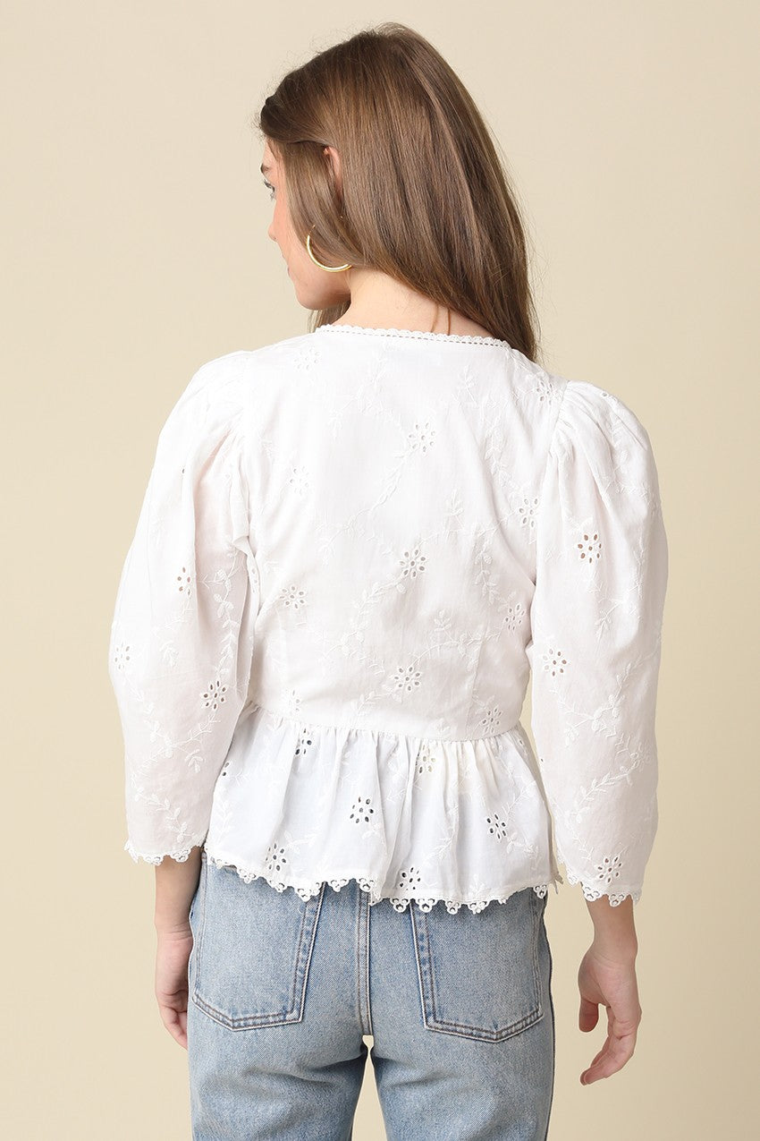 Maje Pintuck Peplum Blouse