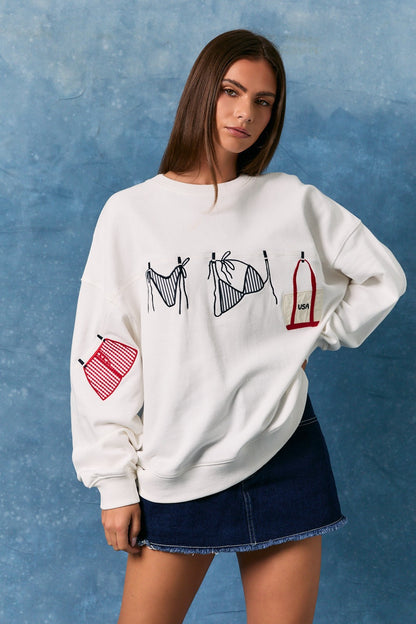 Marlowe Sweatshirt- White