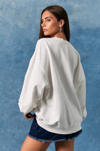 Marlowe Sweatshirt- White