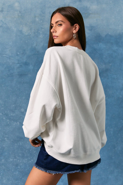Marlowe Sweatshirt- White
