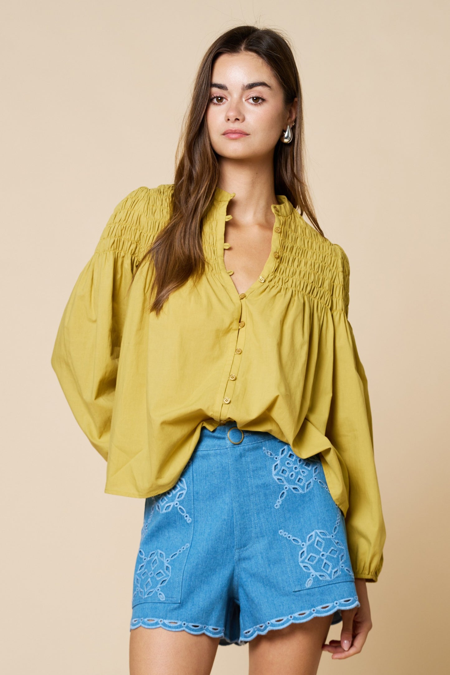 Madeline Top- Pistachio