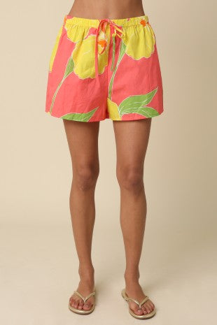 Laci Floral Set- Coral
