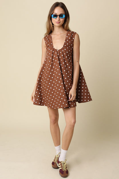 Rein Polka Dot Swing Mini Dress