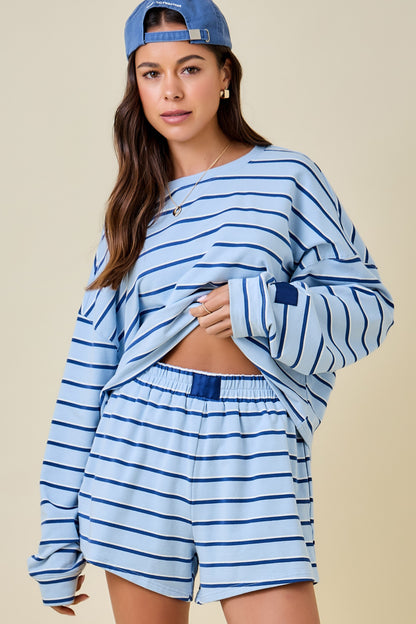 The Harbor Set- Baby Blue/Navy