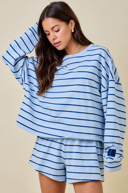 The Harbor Set- Baby Blue/Navy