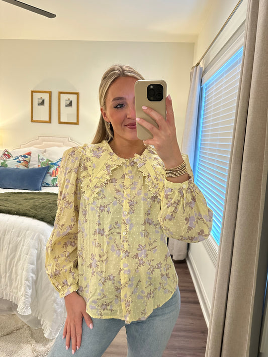 Brynn Top- Yellow