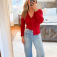 Gwen Sweater- Red