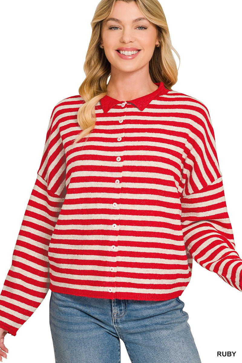 Ruby Stripe Cardigan