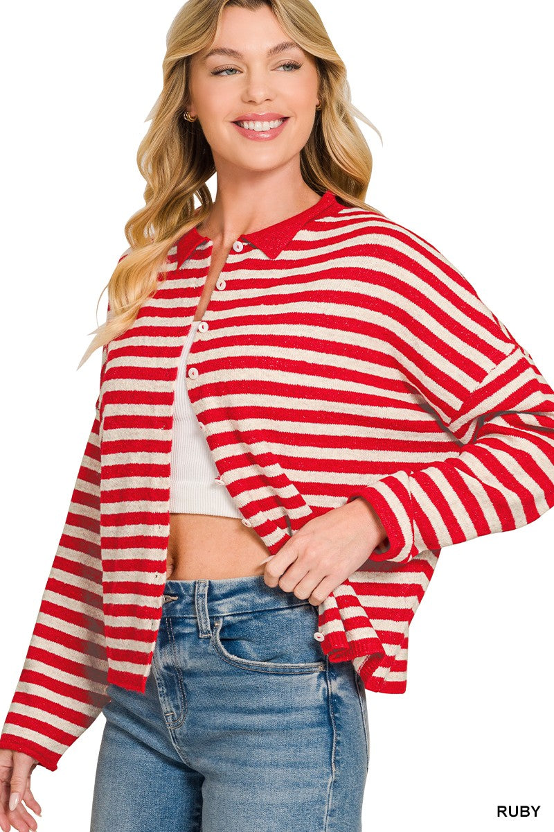 Ruby Stripe Cardigan