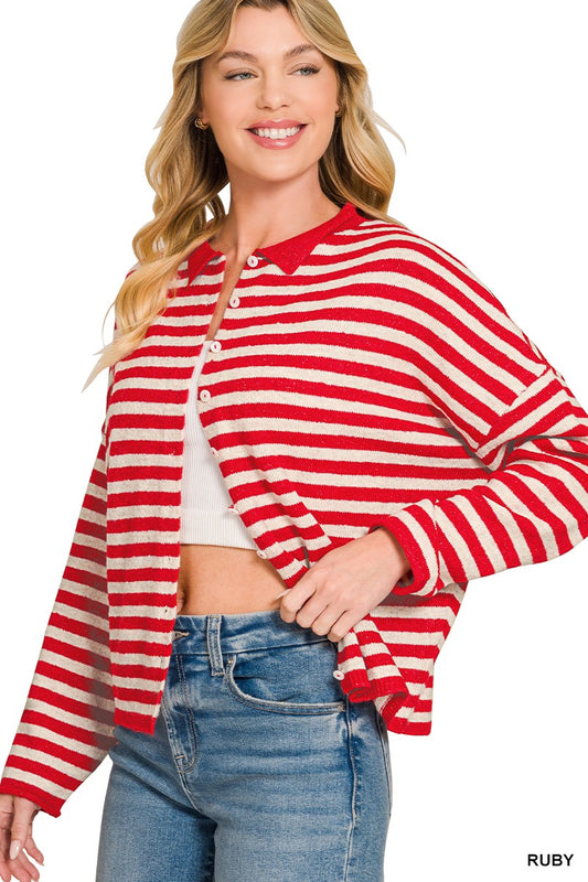 Ruby Stripe Cardigan