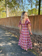 Darcy Plaid Multi Maxi Dress