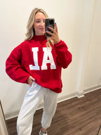 Alabama Mockneck Sweatshirt- Crimson