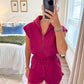 Eliza Romper- Magenta