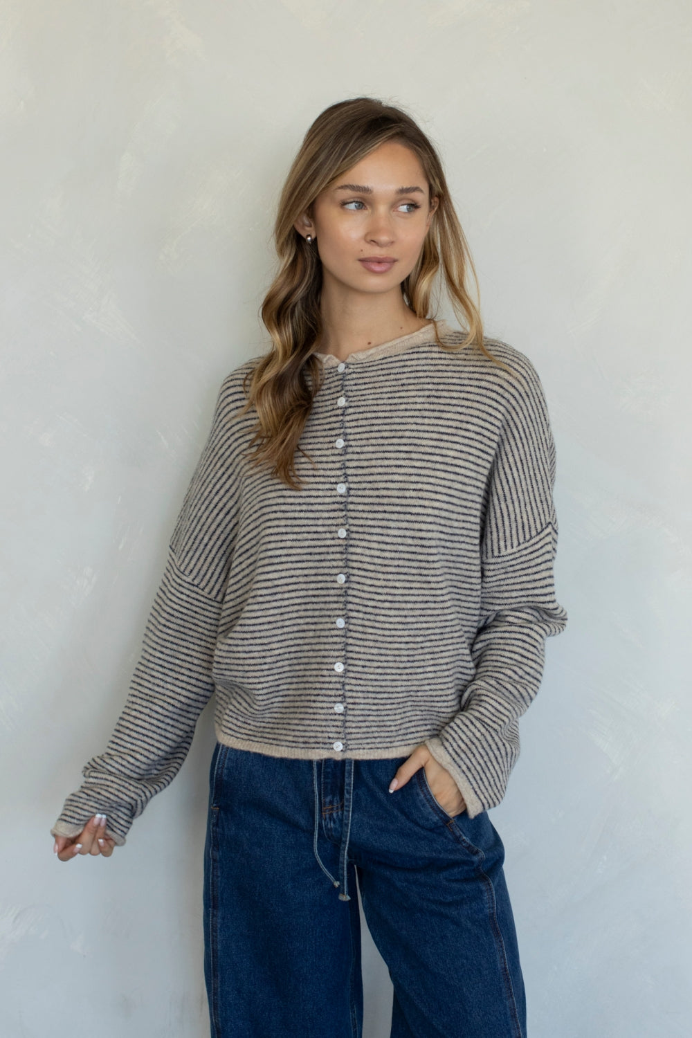 Piper Mini Stripe- Natural