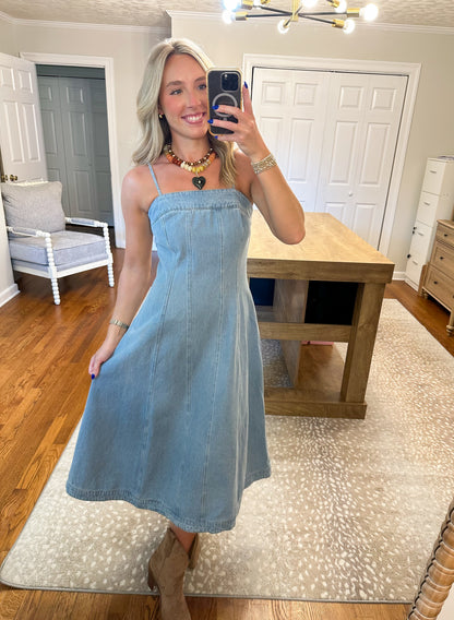 Brooke Denim Midi Dress