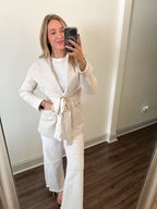 Cream Wrap Cardigan