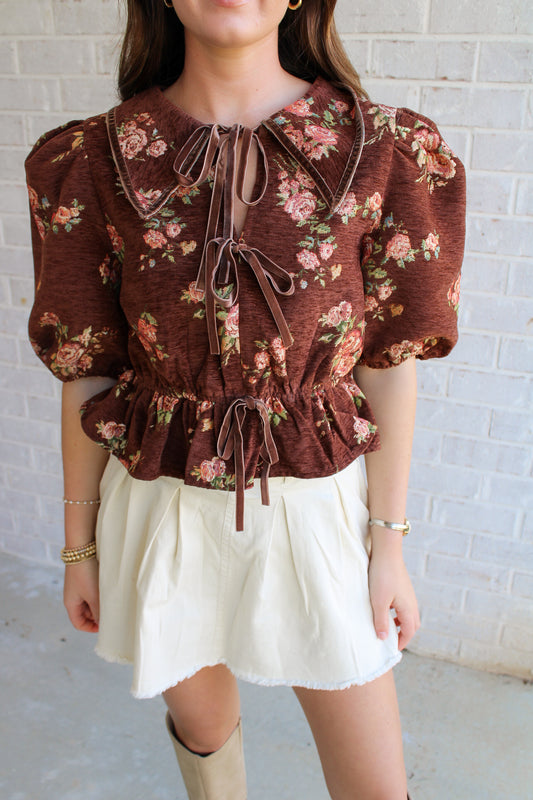 Lotta Blouse- Brown