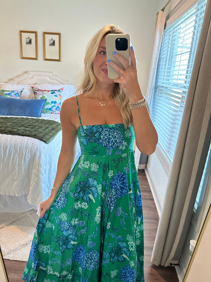 Wendy Maxi- Green/Blue