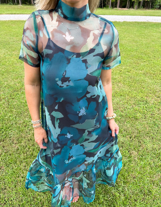 The Simone Dress- Green