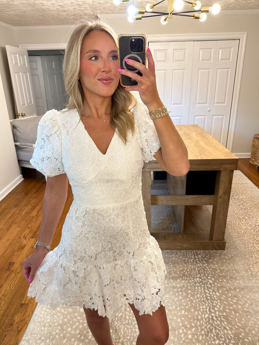 Blair Mini Dress- White