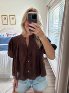 Scarlett Top- Brown