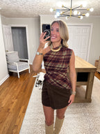 Leslie Belted Mini Skirt