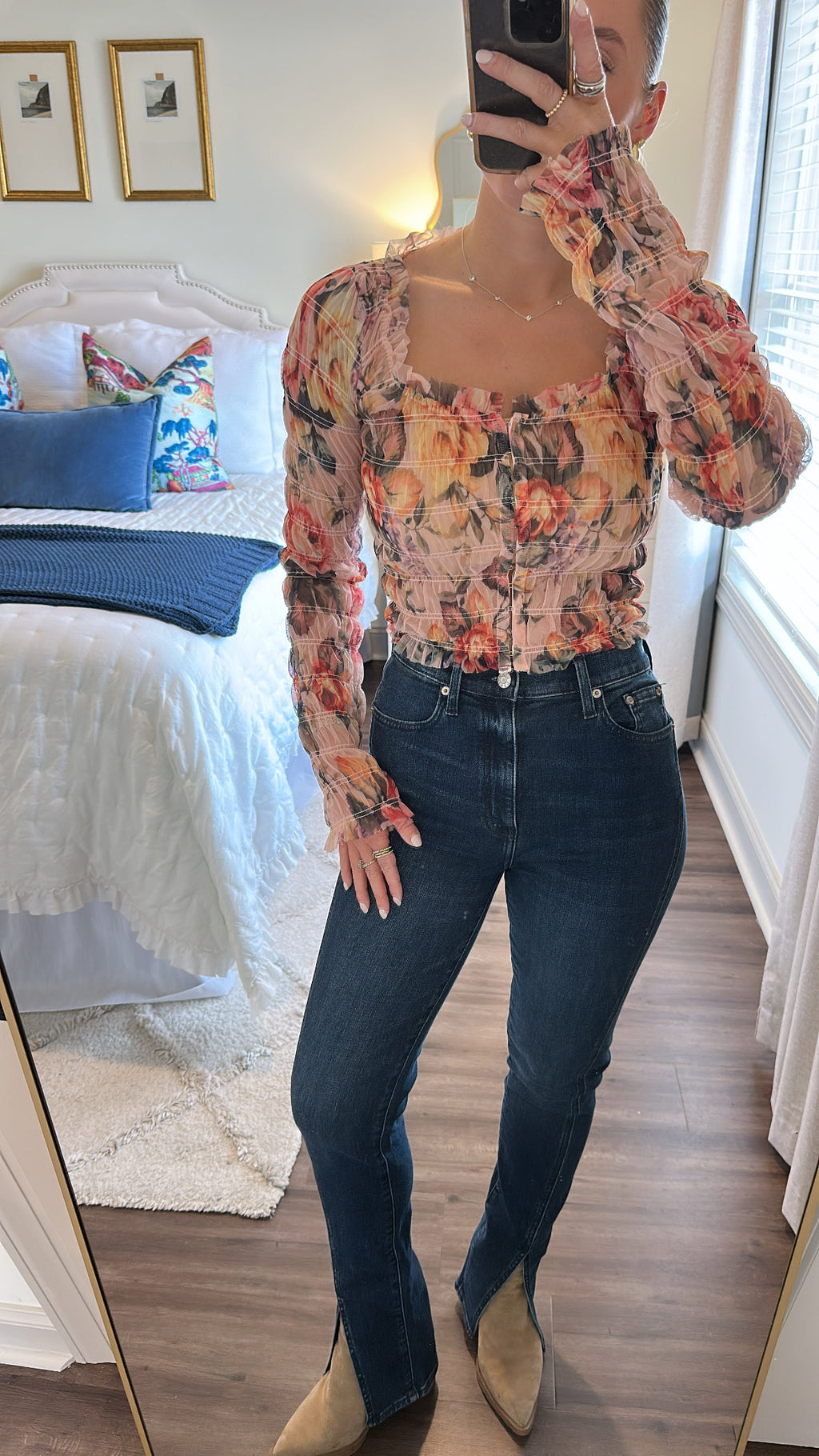 Downtown HR Split Hem Jean- Cheap Thrills