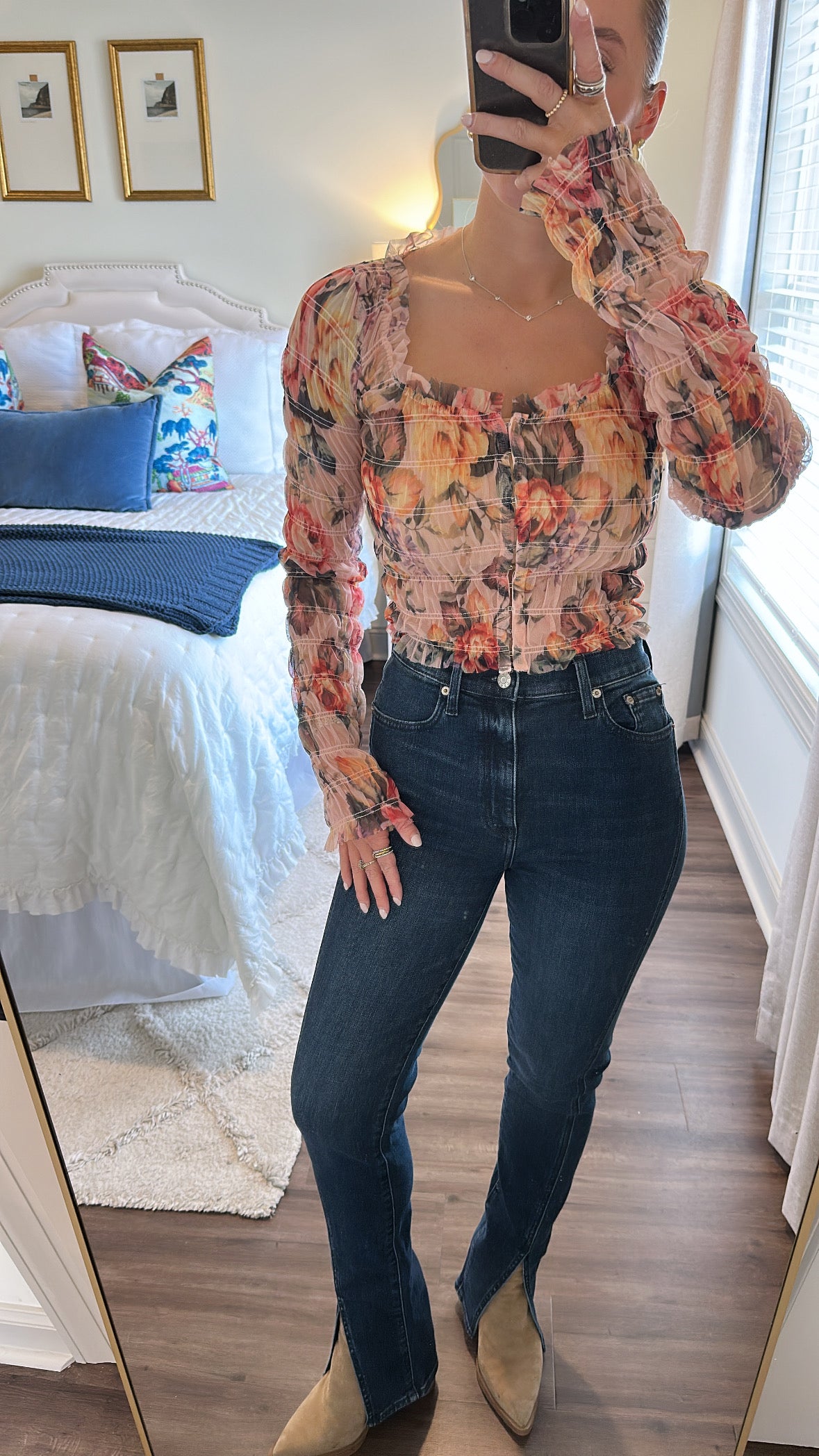 Downtown HR Split Hem Jean- Cheap Thrills