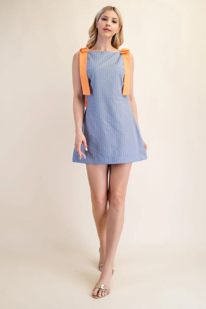 Ruby Stripe Mini- Blue/Orange