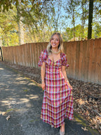 Darcy Plaid Multi Maxi Dress