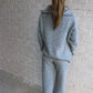 Grey Waffle Knit Set