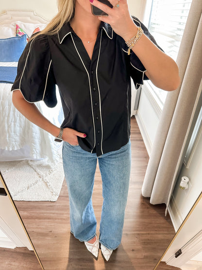 Remi Top- Black/White