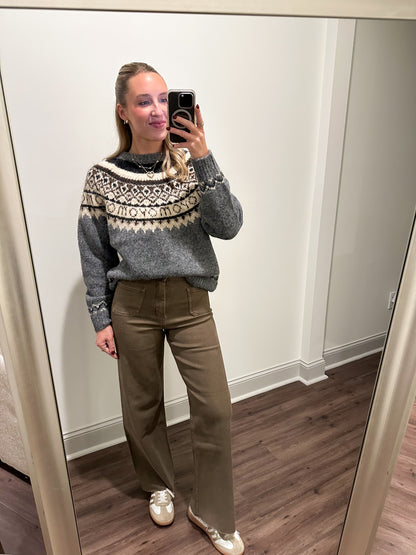 Nordic Sweater- Grey