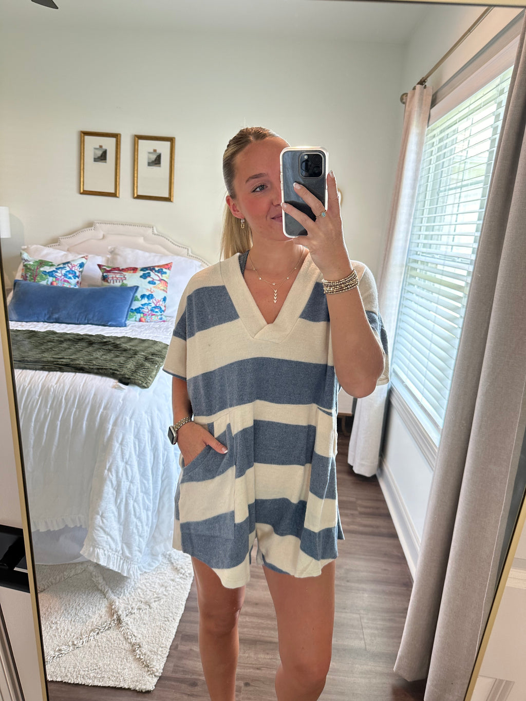 Hanna Stripe Romper