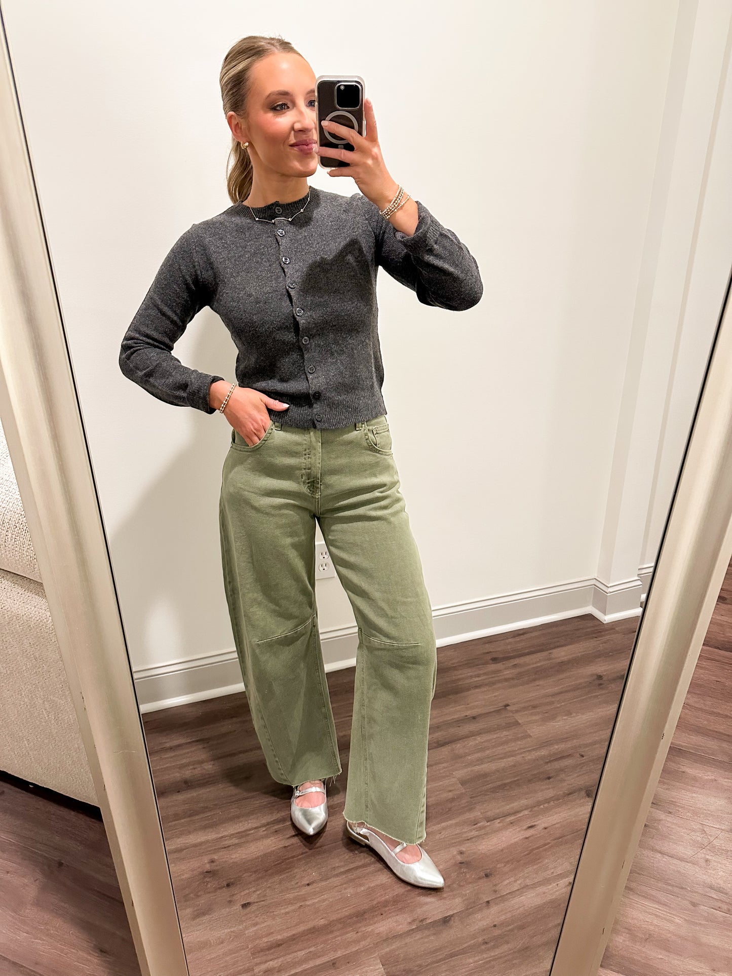 Kelly Cardigan- Charcoal