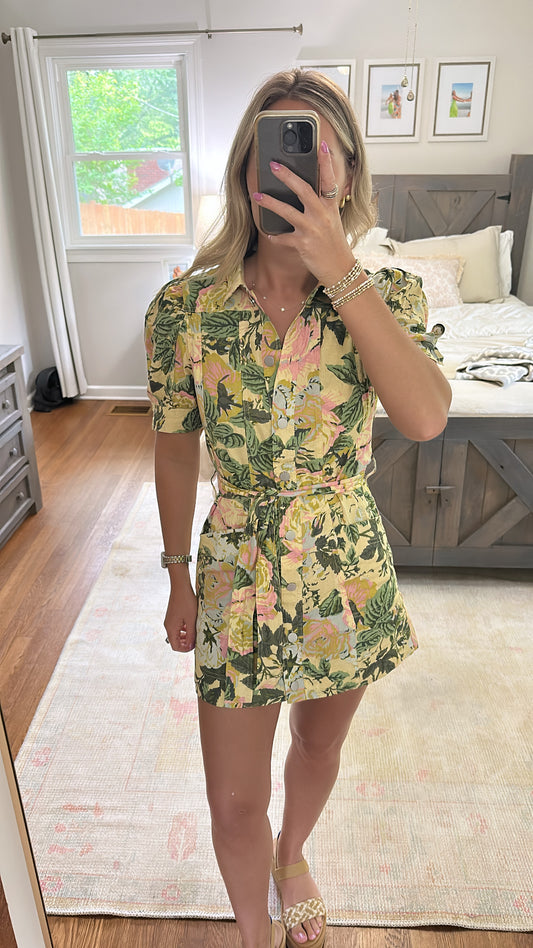 Maya Green Multi Dress