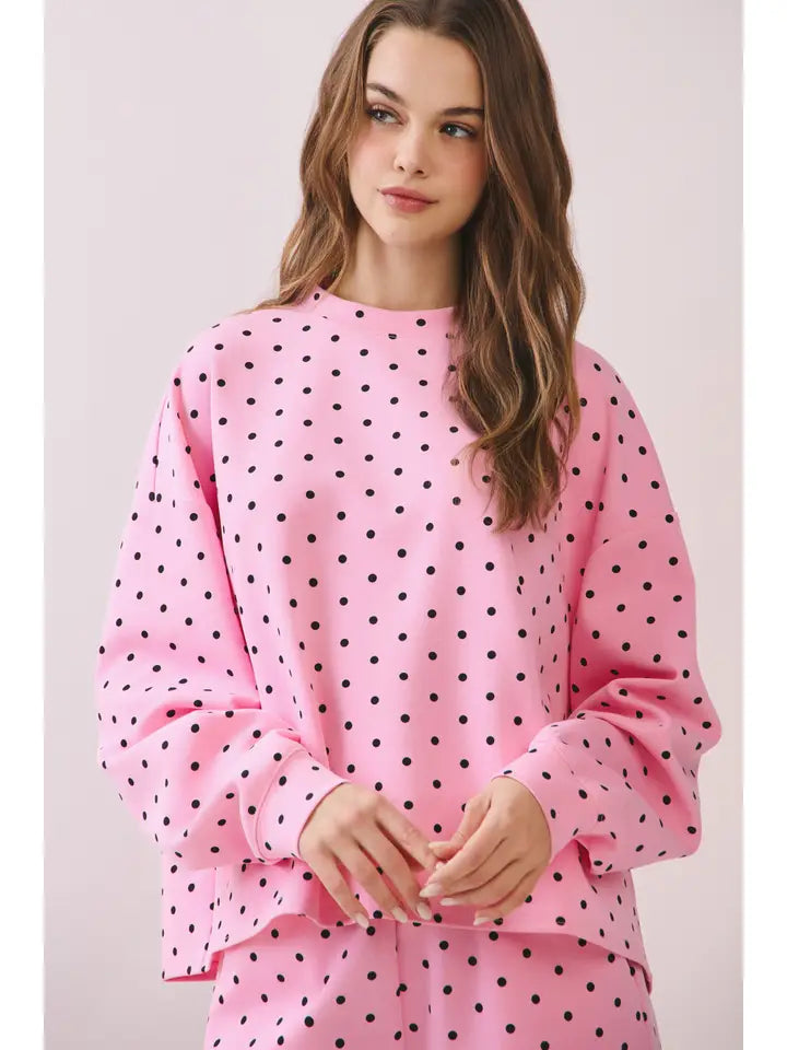 Lulu Polka Dot Set- Pink