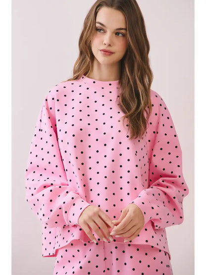 Lulu Polka Dot Set- Pink