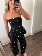 Lennon Polka Dot Set- Black/White