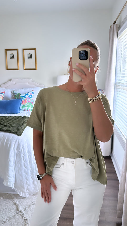 Easy Summer Shirt- Olive