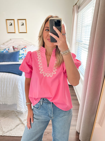 Bella Top- Pink