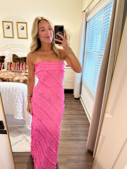 Jade Dress- Hot Pink