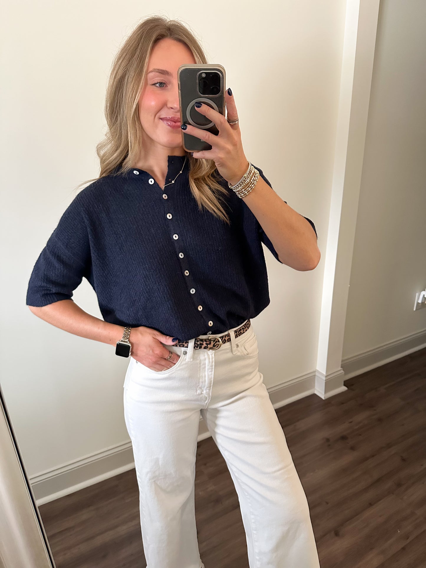 Kinzie Cardigan- Navy