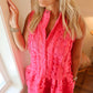 Sophia Mini Dress- Fuschia