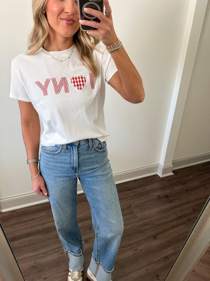 Gingham New York Tee