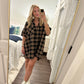 Oversized Flannel Dress