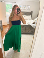 Hailey Maxi- Green/Blue